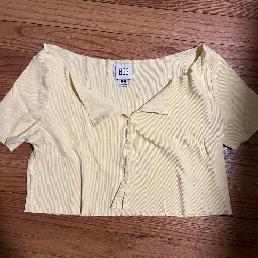 Urban Outfitters Cropped Button Shirt